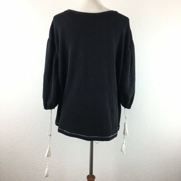 Caslon Embroidered Top Plus Size 0X - Picture 5 of 7